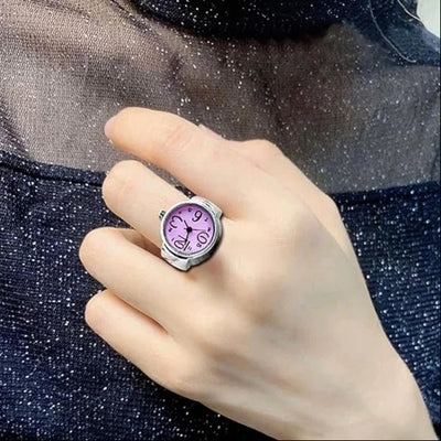 Women's Men's Ring Watch Analog Stretchable Unisex Watch Ring