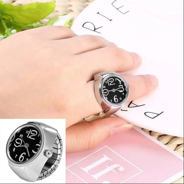Women's Men's Ring Watch Analog Stretchable Unisex Watch Ring