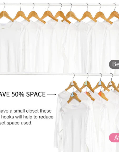 30 Pcs Clothes Hanger Connector Hooks Space Saving Hanger Extender ( Pack Of 2)
