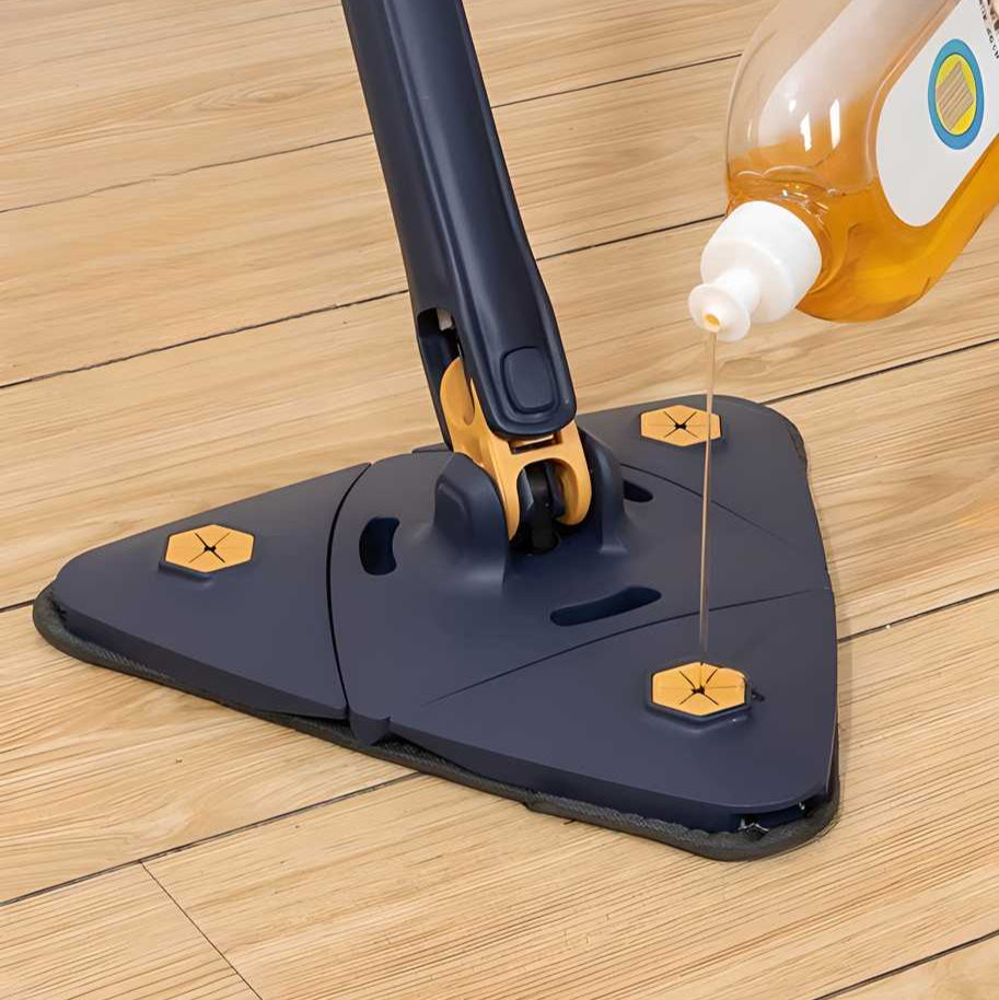Blue Squeezing Triangle Cleaning Mop